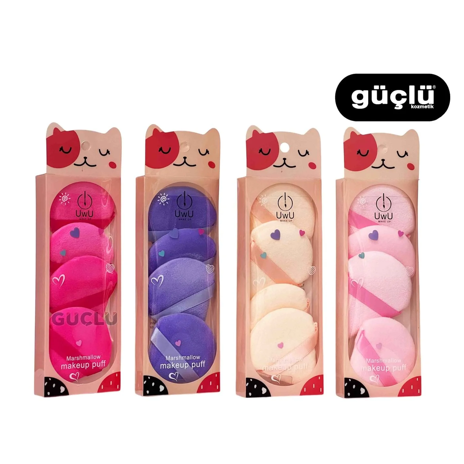 Uwu Yumuşak Dokulu Makyaj Süngeri – Makyaj Süngeri & Marshmallow 6li