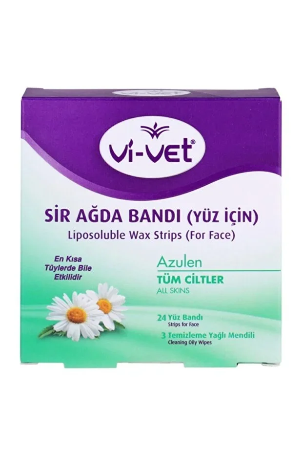 Vivet Yüz Ağda Bandı 24'Lü Hassas Tüy Temizliği – Azulen