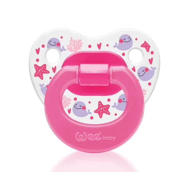Wee Baby Bebek Emziği Tasarım Modeli – Desenli Damaklı Emzik No:2