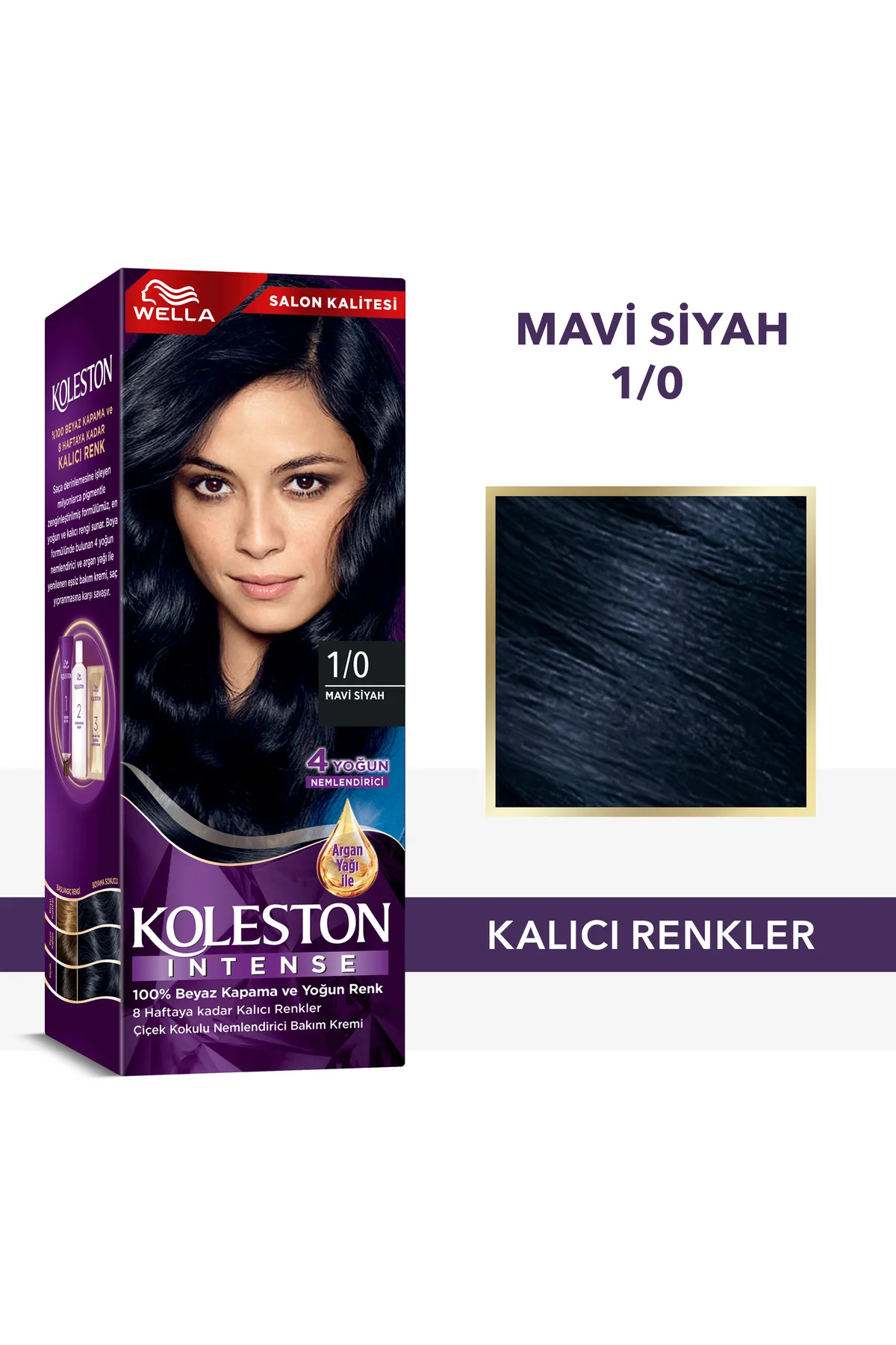 Wella Koleston İntense Saç Boyasi – 1/0 Mavi Siyah