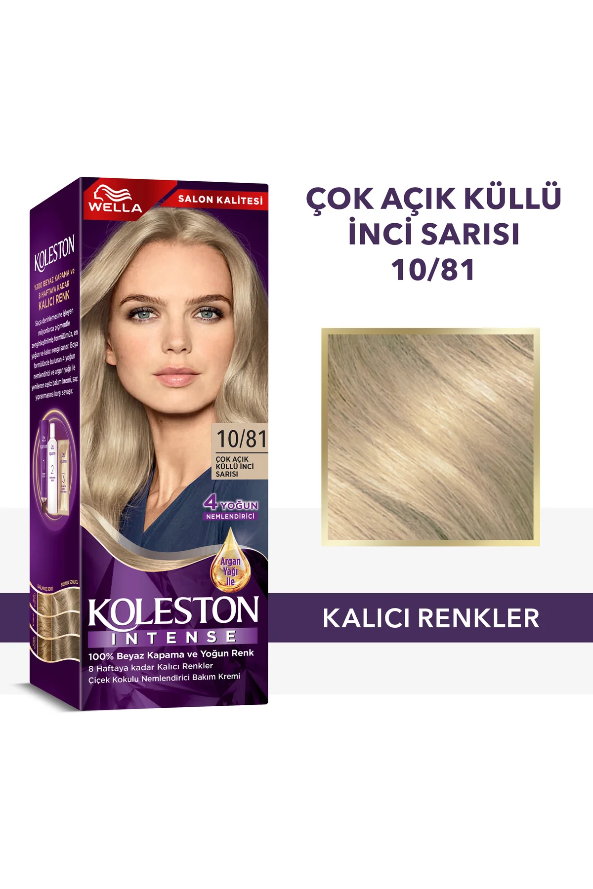 Wella Koleston İntense Saç Boyasi – 10/81 Çok Açık Küllü İnci Sari