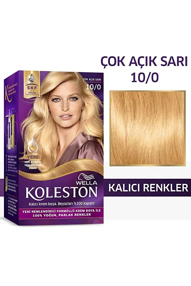 Wella Koleston Kit Saç Boyası – 10/0 Çok Açık Sari