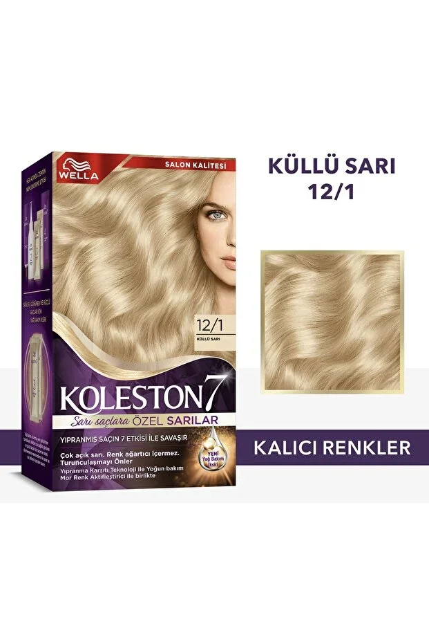 Wella Koleston Kit Saç Boyası – 12/1 Küllü Sari
