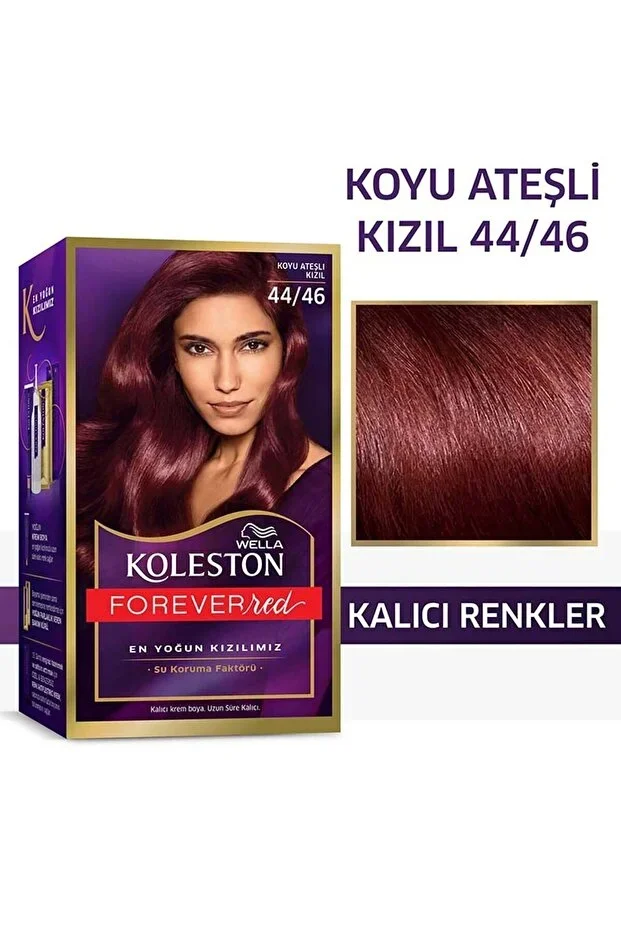 Wella Koleston Kit Saç Boyası – 44/46 Koyu Ateşli Kızıl