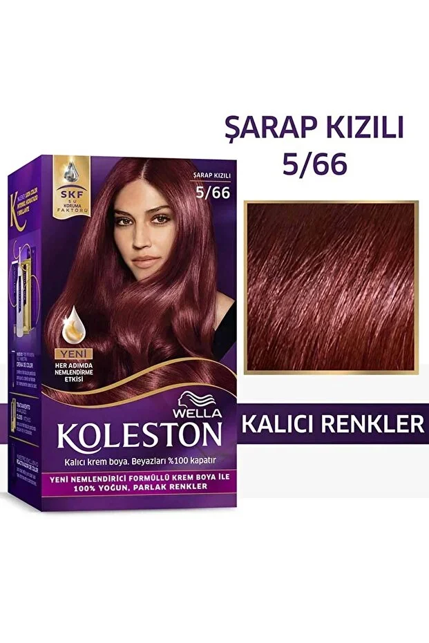 Wella Koleston Kit Saç Boyası – 5/66 Şarap Kızılı