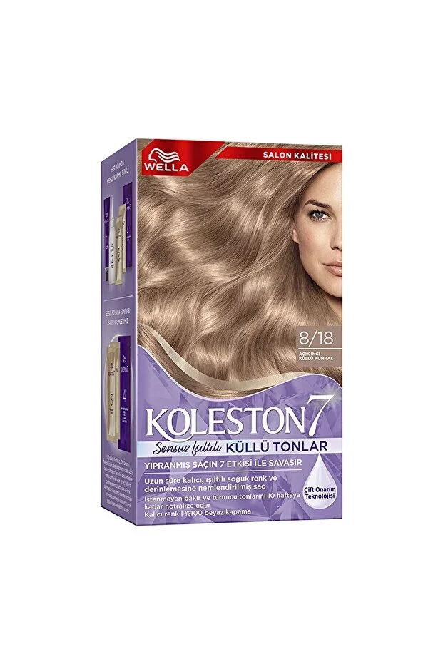 Wella Koleston Kit Saç Boyası – 8/18 Açık İnci Küllü Kumral