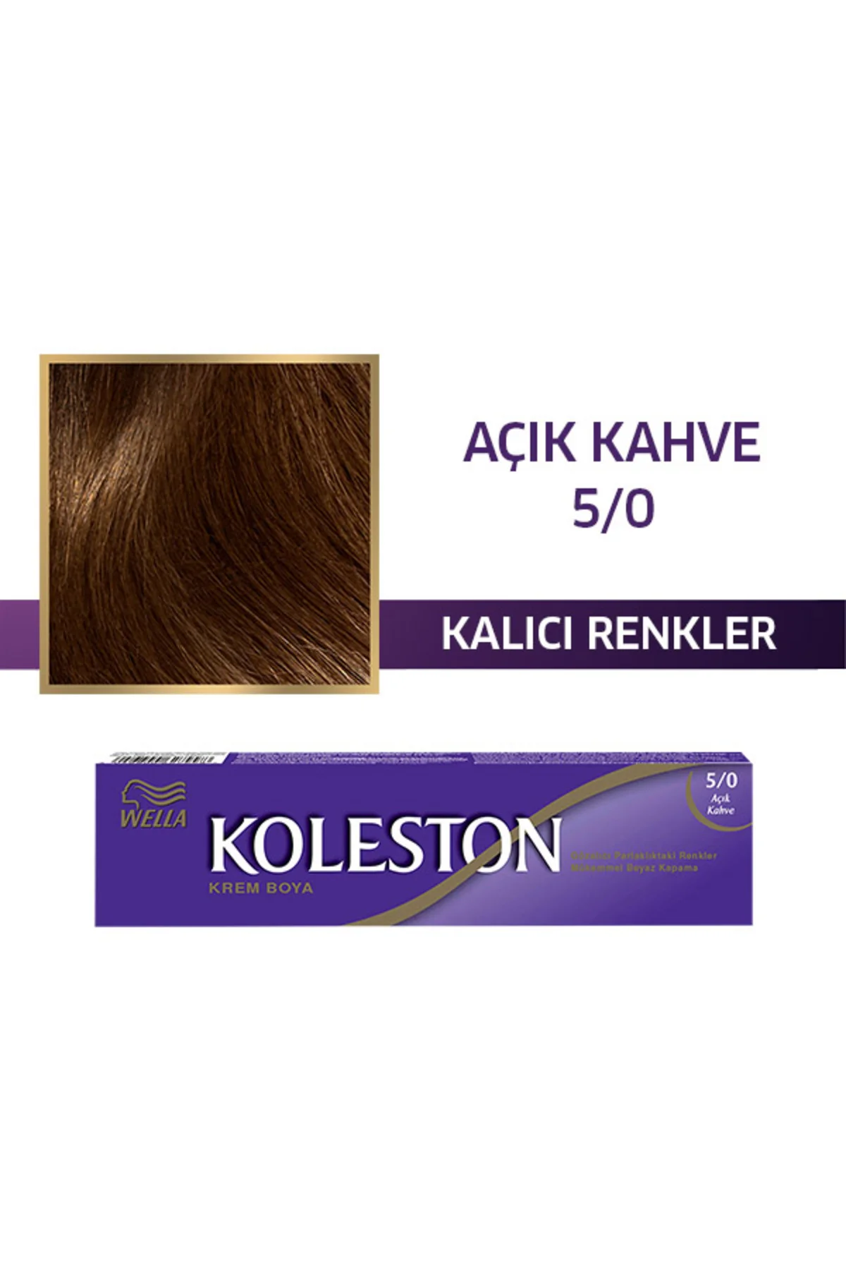 Wella Koleston Single Saç Boyasi – 5/0 Açık Kahve