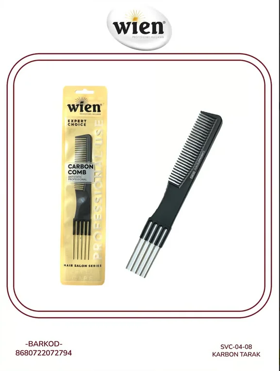 Wien Professional Kuaför Tarağı – Karbon 04-08