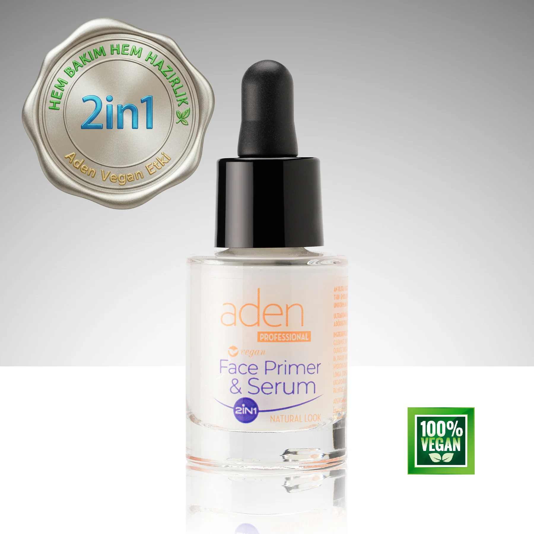 Aden 3in1 Skin Drop - Tinted Primer Serum – 2in1 Face Primer & Serum