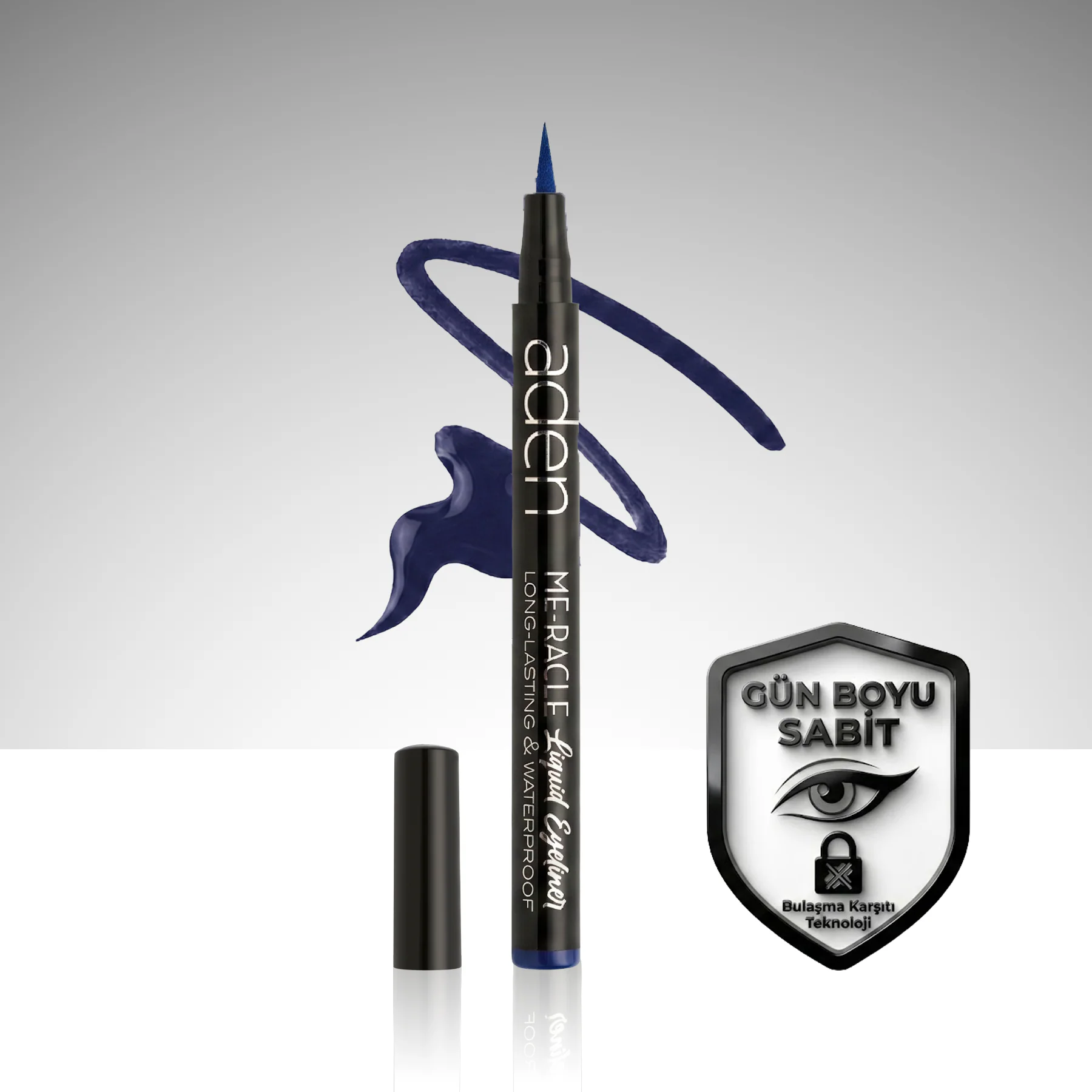 Aden ME-RACLE Liquid Eyeliner - Likit Eyeliner – 03 Blue(Mavi)