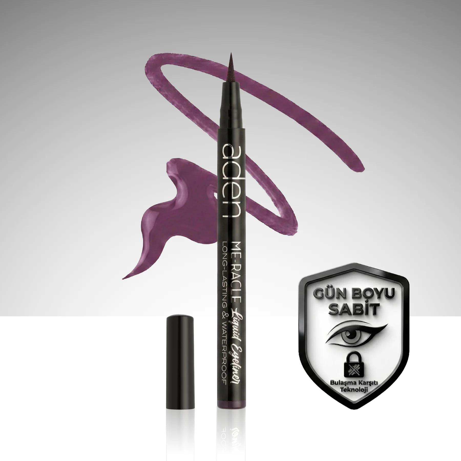 Aden ME-RACLE Liquid Eyeliner - Likit Eyeliner – 04 Lila(Lila)