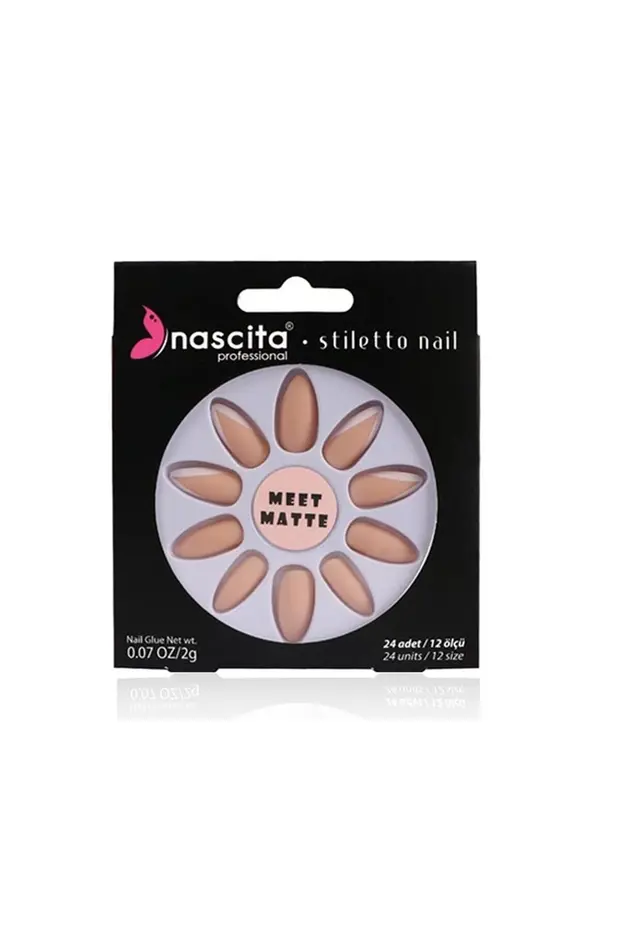 Nastica Nascita Stiletto Takma Tırnak Şık Tasarım – Mattex -31