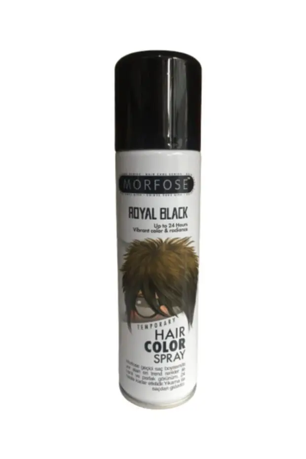 Morfose Hair Color Sprey Geçici Saç Boyası – Black