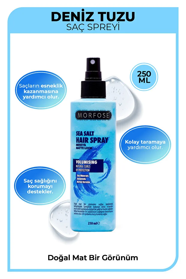 Morfose Deniz Tuzu Saç Spreyi 250 ml