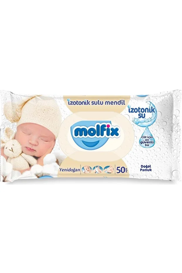 Molfix Yenidoğan İzotonik Islak Mendil – 50 Yaprak