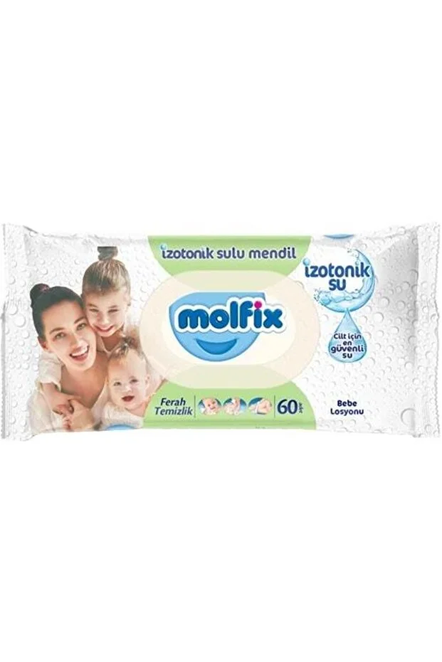 Molfix Yenidoğan İzotonik Islak Mendil – 60 Adet Molfix Yenidoğan İzotonik Islak Mendil – 60 Adet