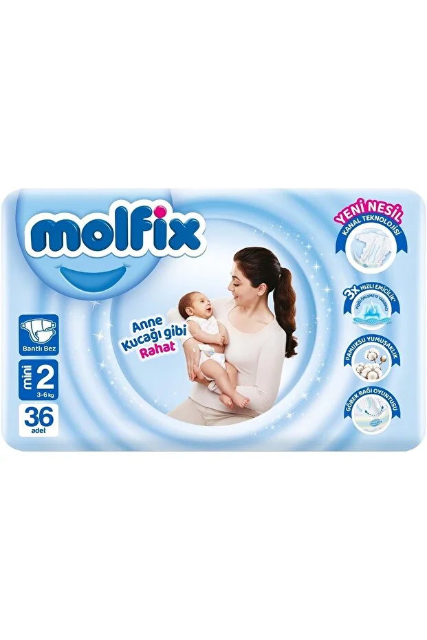 Molfix Bebek Bezi Beden – 36 Adet Jumbo