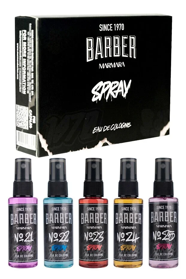 Marmara Barber Graffiti 5'li EDC Seyahat Boy Kolonya