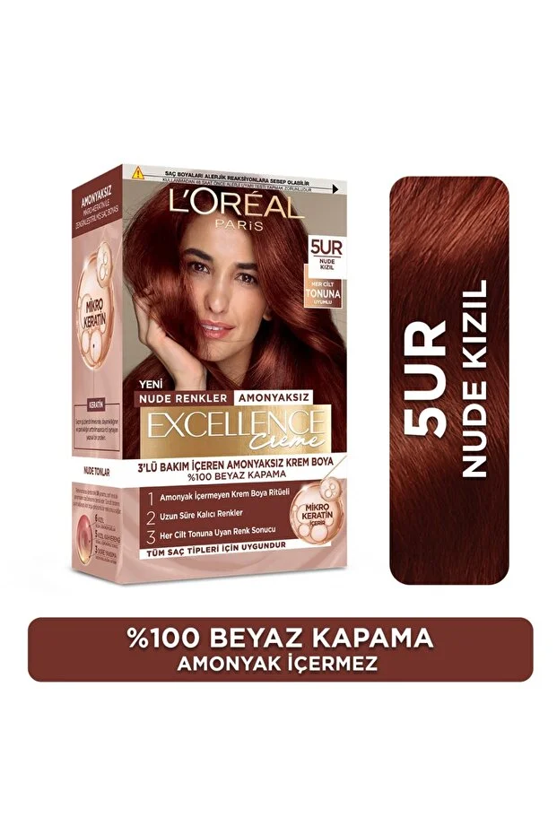 L'Oreal Paris Excellence Saç Boyası – 5UR Nude Kızıl