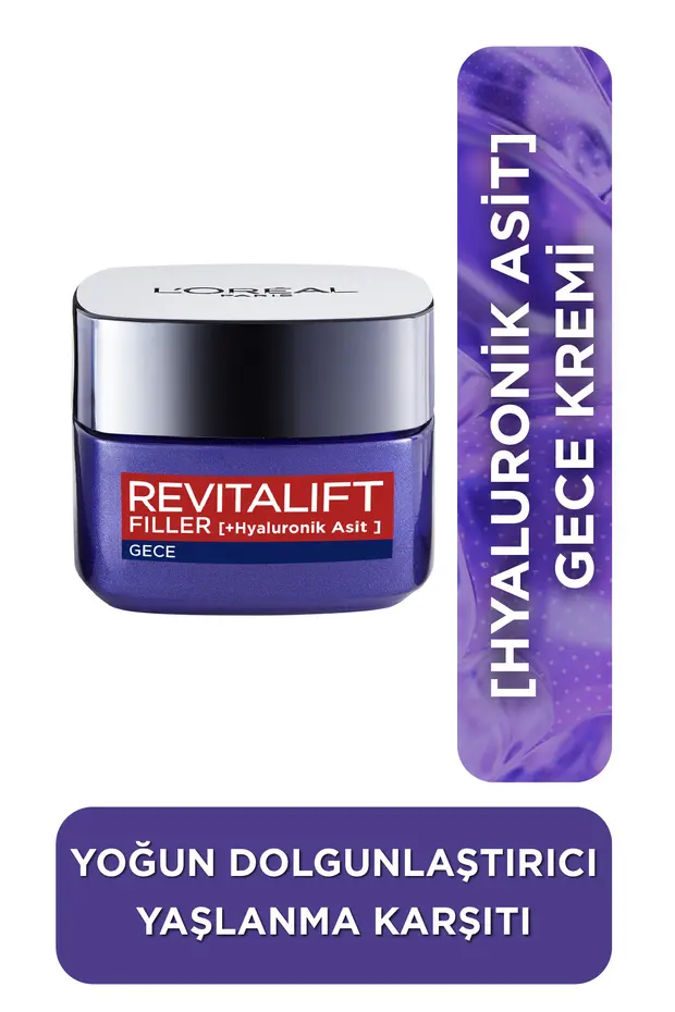L'Oreal Paris Revitalift Filler Gece Kremi 50 ml
