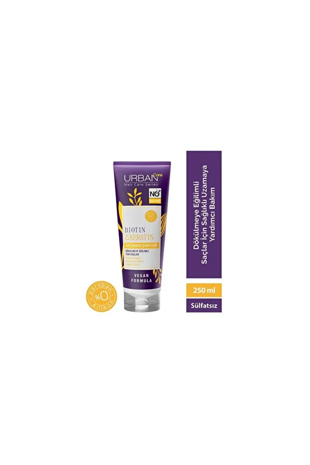Urban Care Boyalı Saçlara Özel Renk Koruyucu Şampuan 250 ml – Vegan – BIOTIN & KERATIN