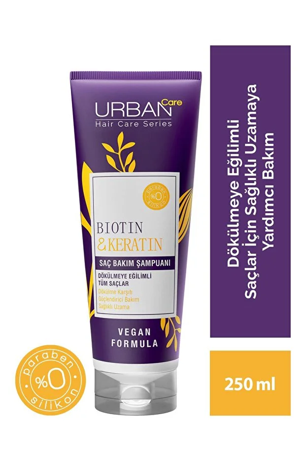 Urban Care Boyalı Saçlara Özel Renk Koruyucu Şampuan 250 ml – Vegan – Biotin&keratin
