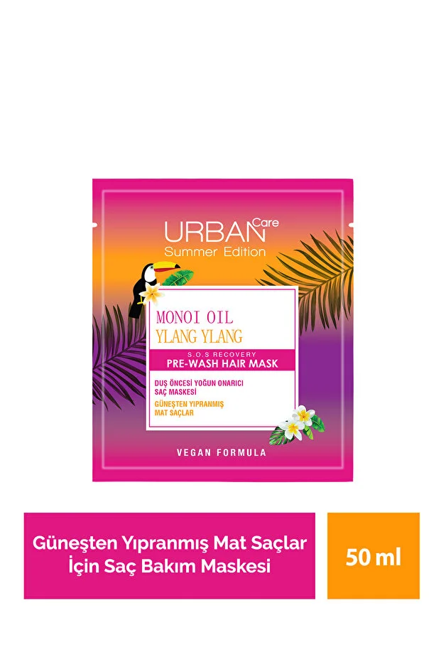 Urban Care Yıpranmış Mat Saçlara Saç Özel Bakım Maskesi-50ml-vegan – Monoi Ylang Ylang