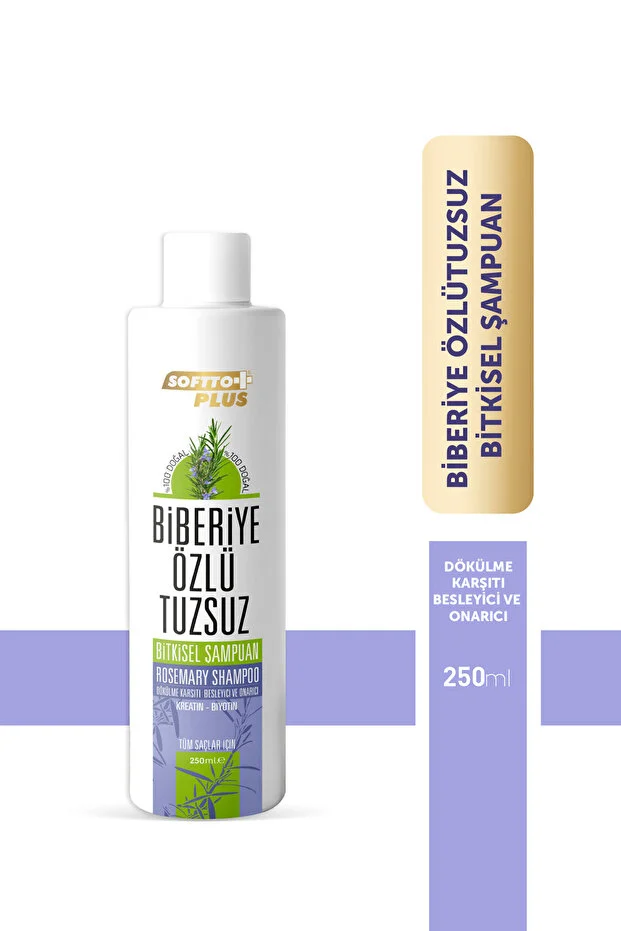 SOFTTO PLUS Biberiye Özlü Tuzsuz Şampuan 400 ml