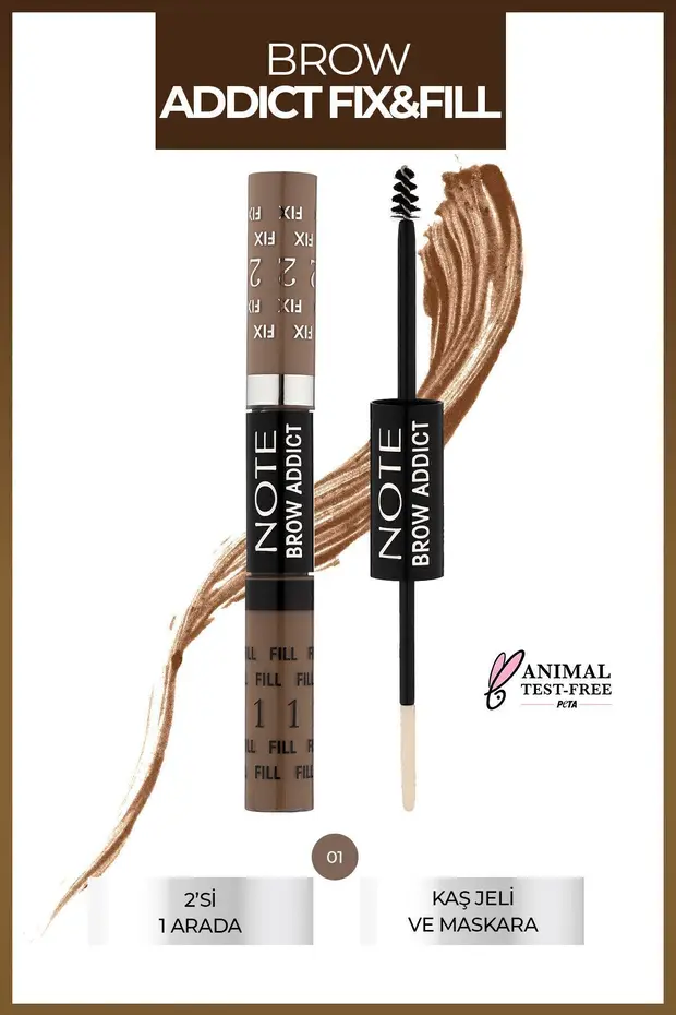 Brow Addict Fix&Fill Kaş Farı ve Maskarası – 01 Dark Blonde Brow Addict Fix&Fill Kaş Farı ve Maskarası – 01 Dark Blonde