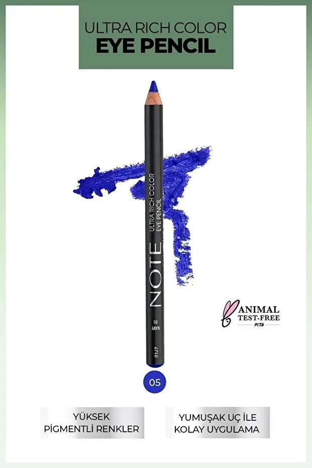 Note Ultra Rich Color Eye Pencil – 05 Navy - Saks Mavisi Note Ultra Rich Color Eye Pencil – 05 Navy - Saks Mavisi