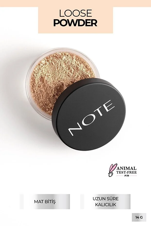 Note Loose Powder 03 Porcelain Sabitleyici Pudra