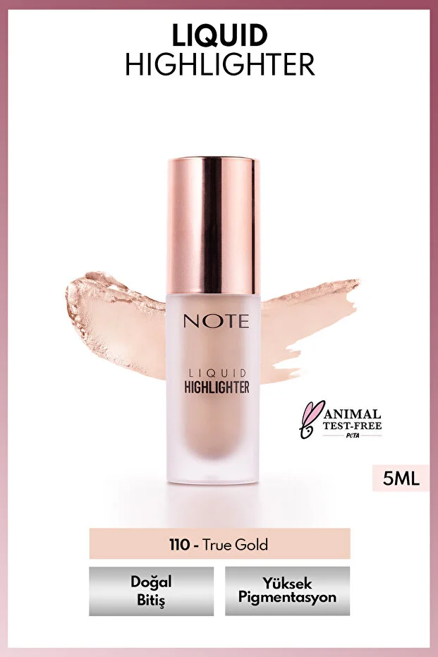 Note Liquid Highlighter Likit Aydınlatıcı – 110 True Gold