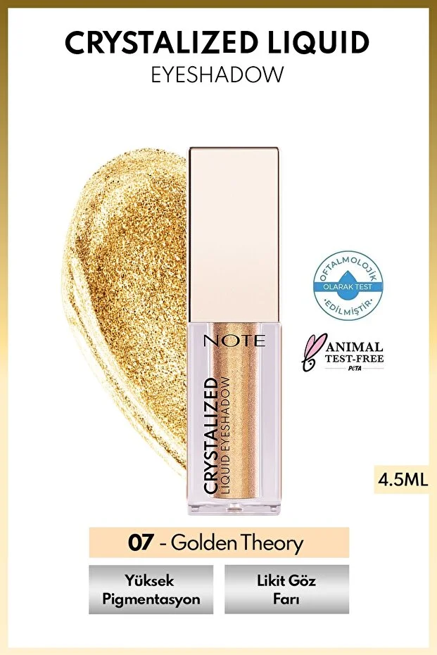 Note Crystalized Liquid Eyeshadow – 07 Golden Theory