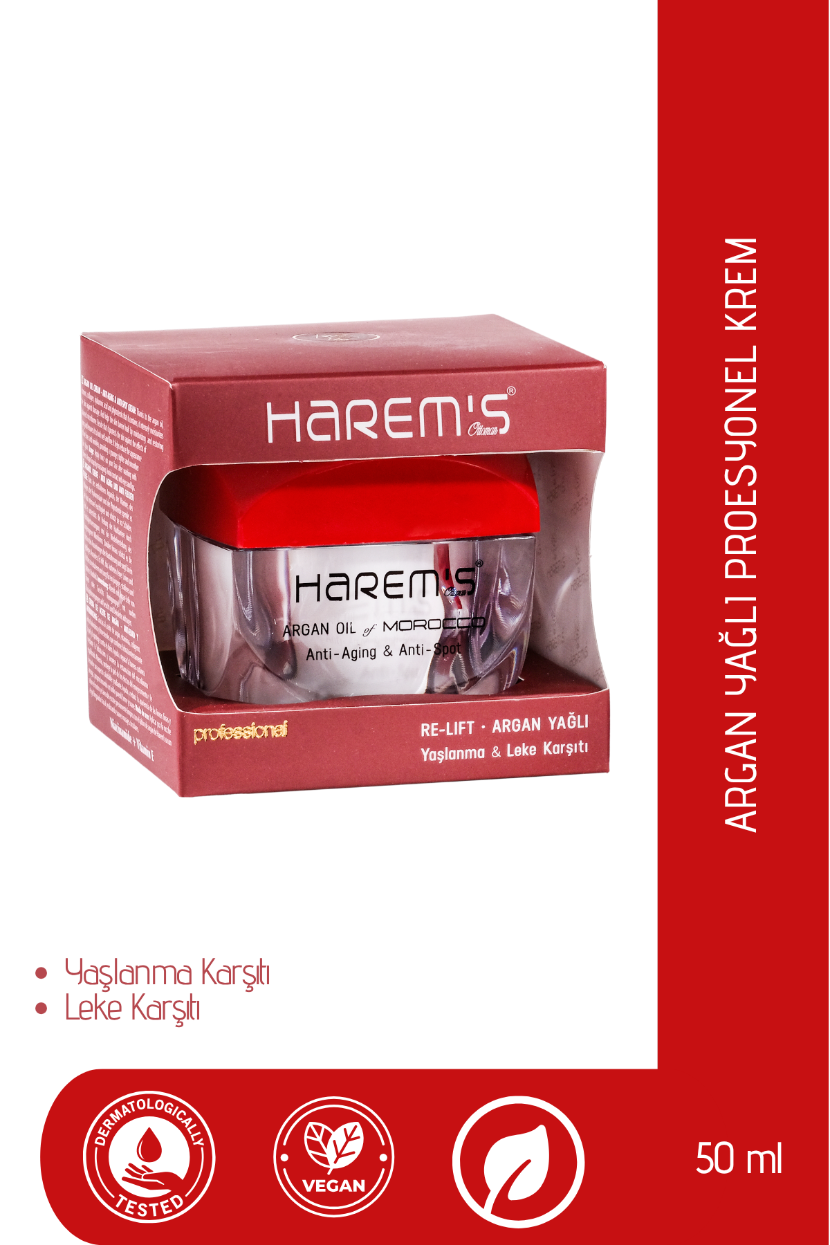Harems Argan Leke Kremi SPF 50+ 50 ml