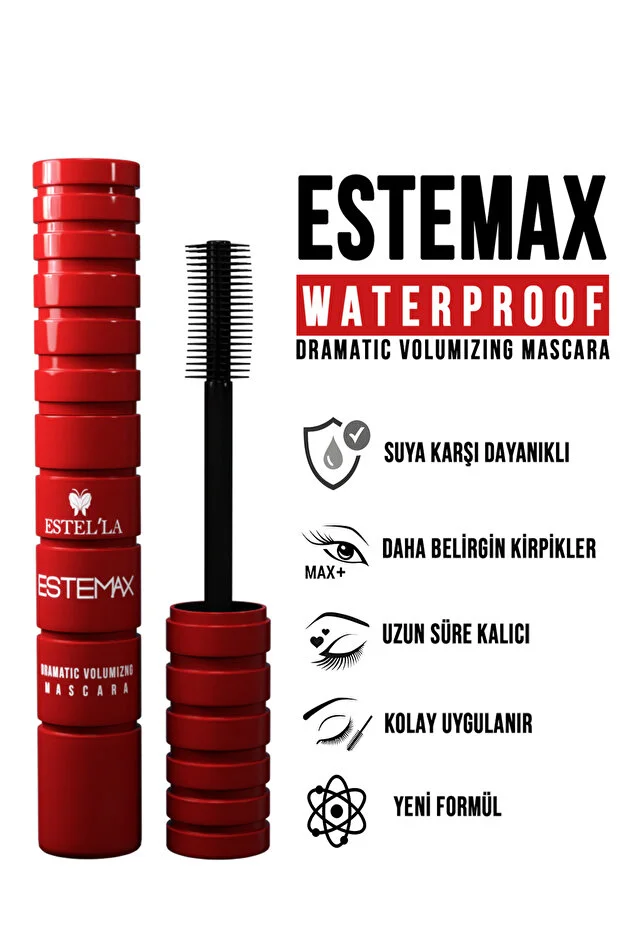 Estella Estemax Suya Dayanıklı Maskara