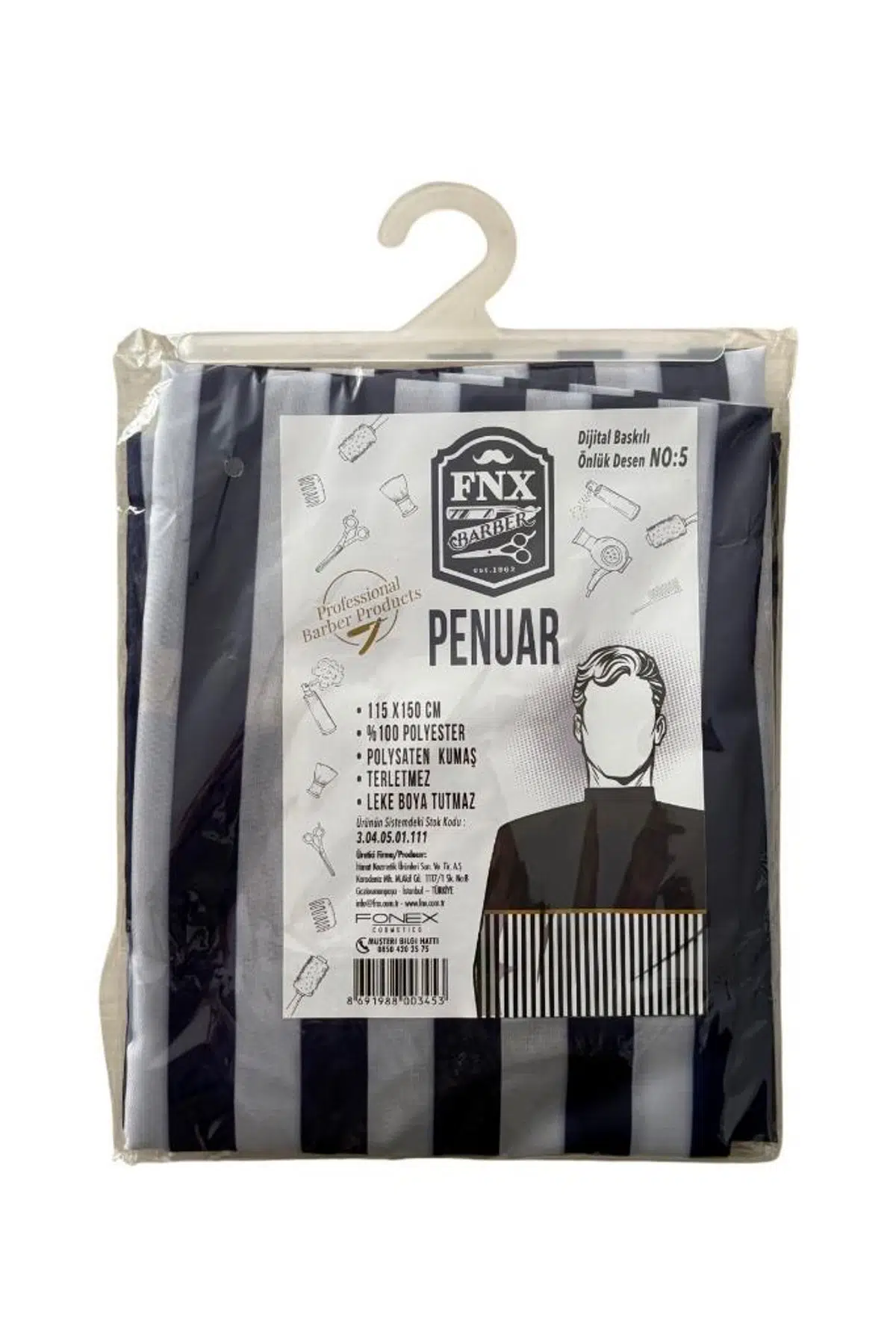 Fonex Fnx Berber Önlük Kesim Penuarı 115x150 cm – No 5
