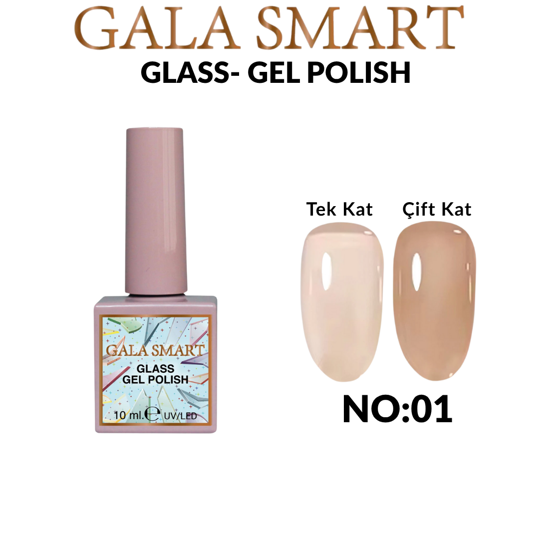 Gala Smart Glass 10 ml Kalıcı Oje – No 01