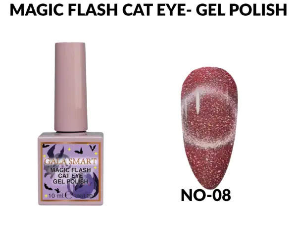 Gala Smart Magic Flash 10 ml Kedi Gözü Oje – No 08