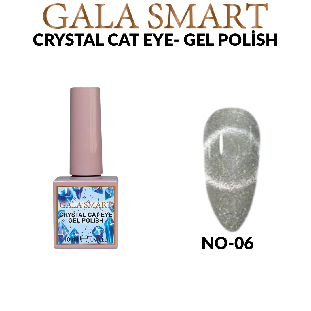 Gala Smart Crystal Cat Eye 10 ml Kedi Gözü Kalıcı Oje – No 06