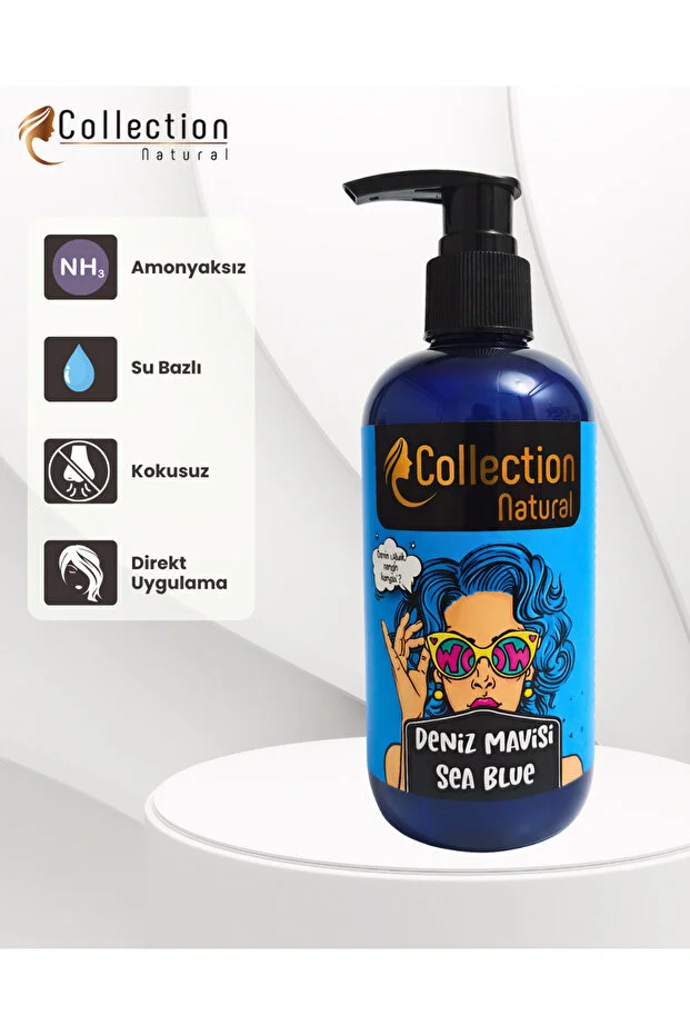 Collection Natural 250 ml Balyaj Boyası – Deniz Mavisi
