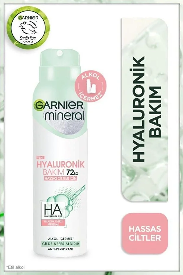 Garnier Mineral Hyaluronik Bakım Kadın Sprey Deodorant 150 ml