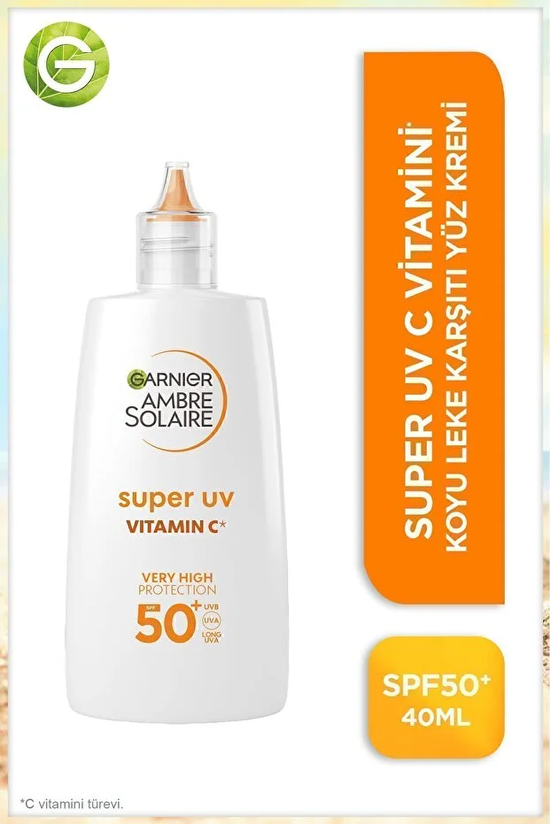 Garnier Ambre Solaire Super UV C Vitamini Koyu Leke Karşıtı Fluid Krem SPF50+ 40 ml