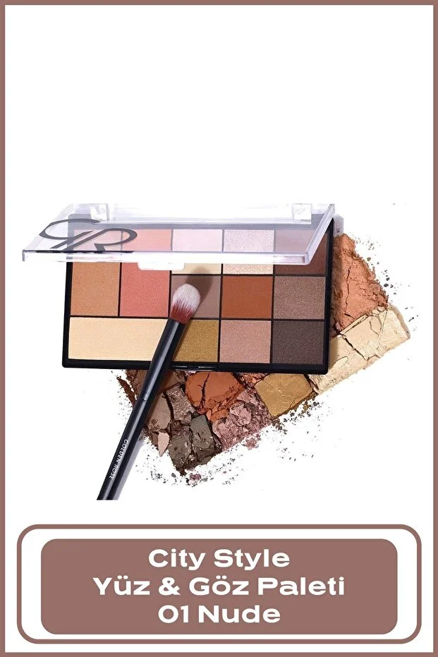 Golden Rose City Style Face & Eye Palette – 01 Warm Nude