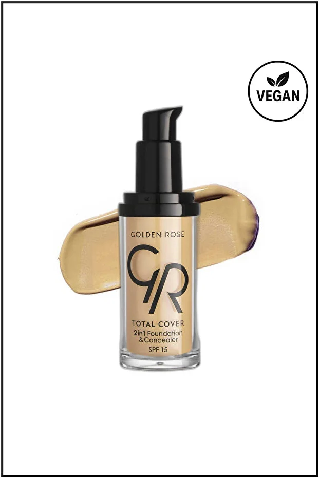 Golden Rose Total Cover 2in1 Foundation&concealer – no:03