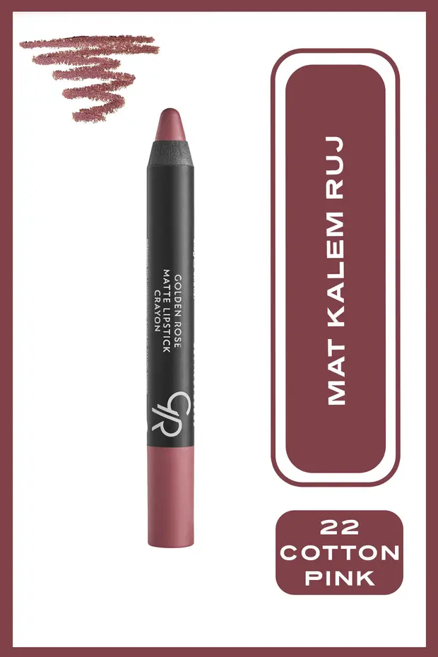Golden Rose Matte Lipstick Crayon – NO:22