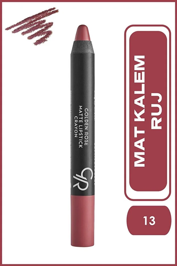 Golden Rose Matte Lipstick Crayon – NO:13