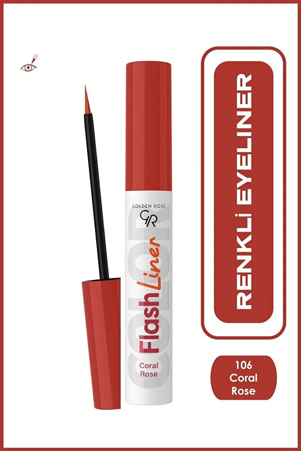 Golden Rose Flash Liner Colored Eyeliner – NO:106 Coral Rose