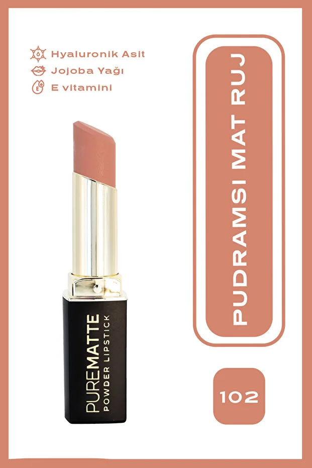 Golden Rose Pure Matte Powder Lipstick – NO:102