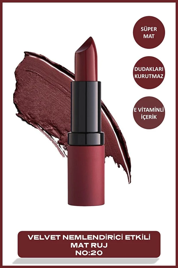 Golden Rose Velvet Matte Lipstick – NO:20