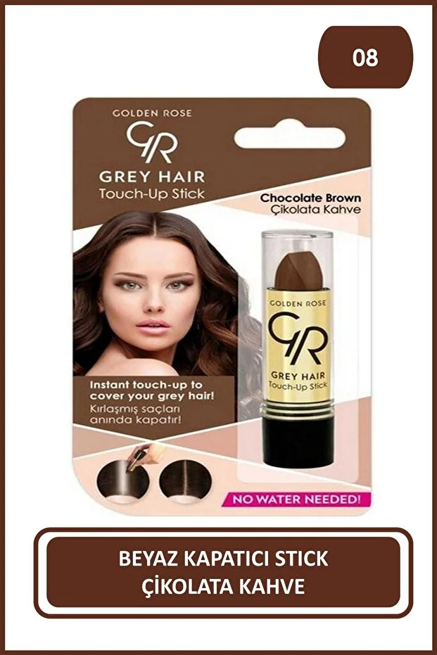 Saç Beyazlarını Kapatan Stick – 08 Chocolate Brown Saç Beyazlarını Kapatan Stick – 08 Chocolate Brown